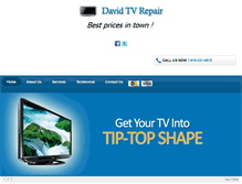 Tablet Screenshot of davidtvrepair.com